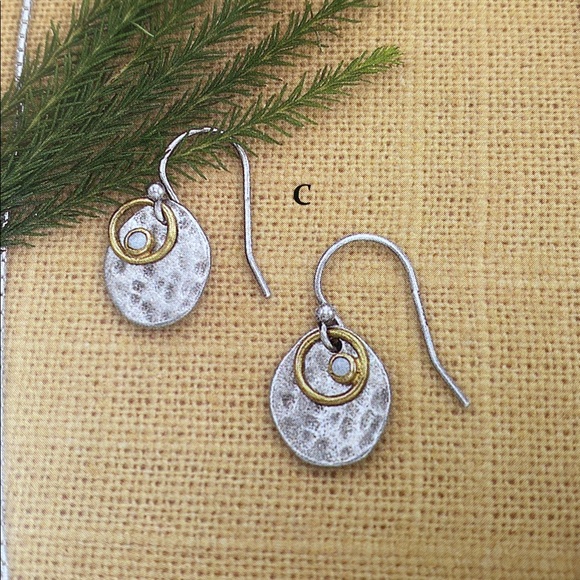 Silpada Silver and Bronze Pendant Necklace and Earring Set W1670 N1671 - Picture 6 of 6